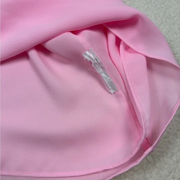 NWOT Lilly Pulitzer Karmen Cami Tank Top Light Pink Ruffle Neckline Sz Medium - Picture 7 of 7